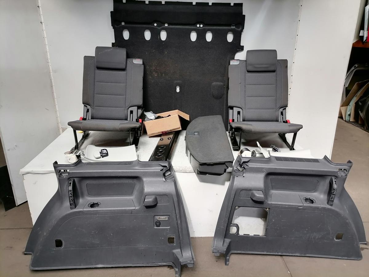 VW Touran 1T original Umbausatz Klappsitze 7 Sitzer mit Seitenverkleidung Bj.2004